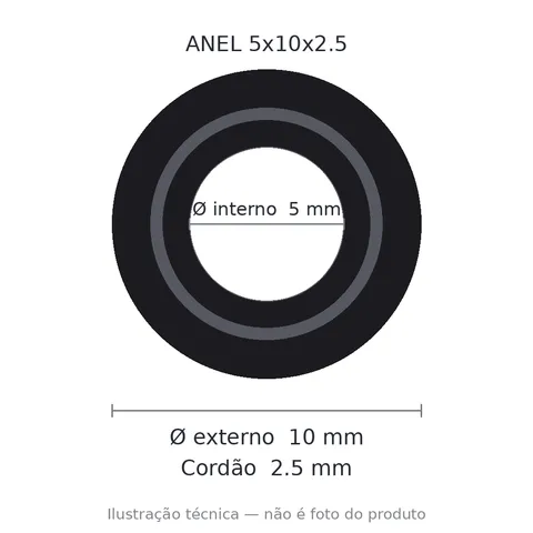 Anel 7715 5x10x2,5