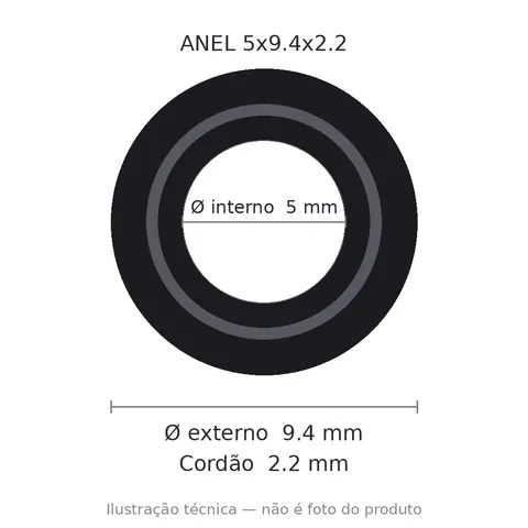 Anel 7539 5x9,4x2,2
