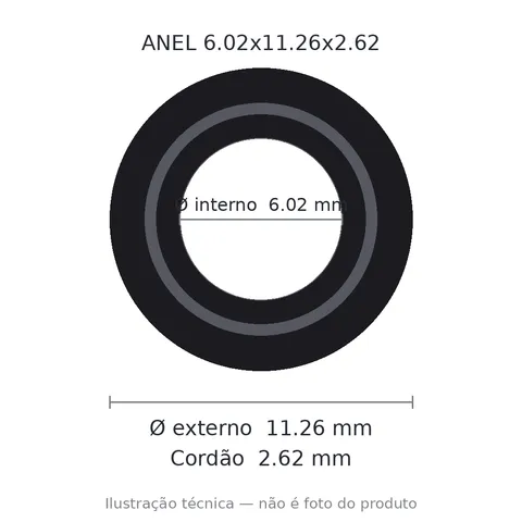 Anel 2108 6,02x11,26x2,62