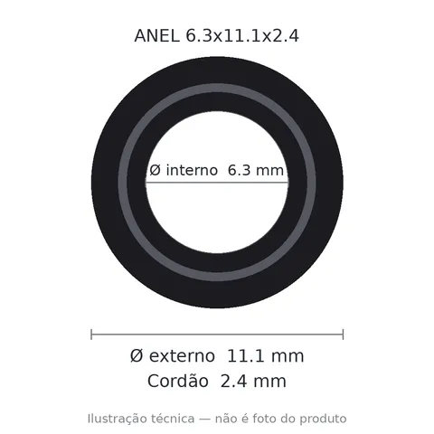 Anel 7698 6,3x11,1x2,4