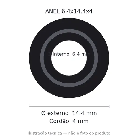 Anel 7897 6,4x14,4x4