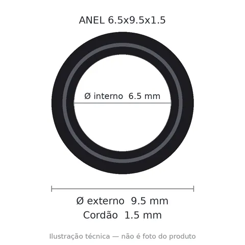 Anel 7593 6,5x9,5x1,5