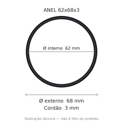 Anel 7718 62x68x3