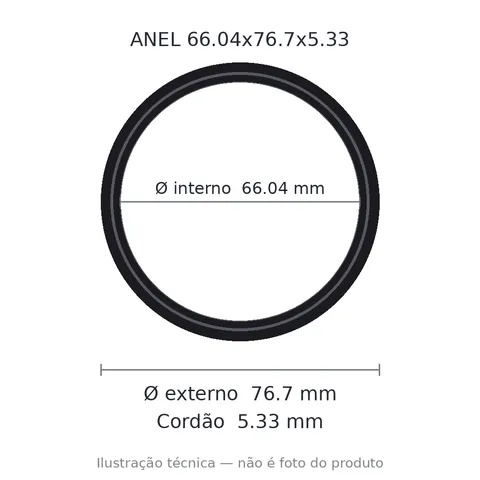 Anel 2334 66,04x76,7x5,33