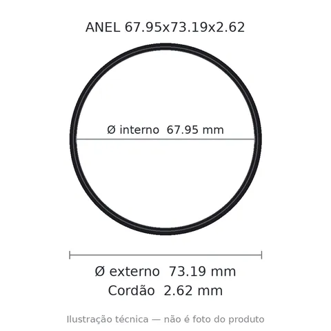 Anel 2147 67,95x73,19x2,62