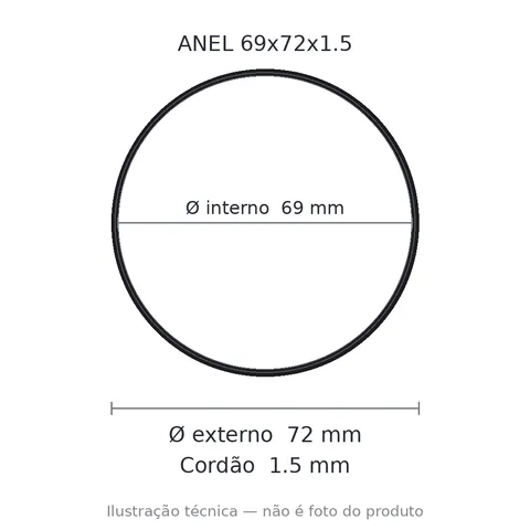 Anel 7099 69x72x1,5