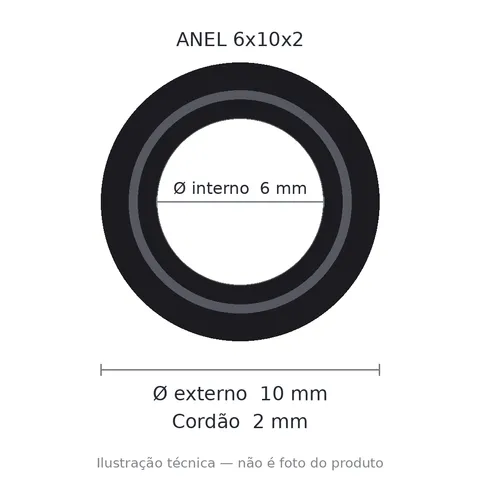 Anel 7176 6x10x2