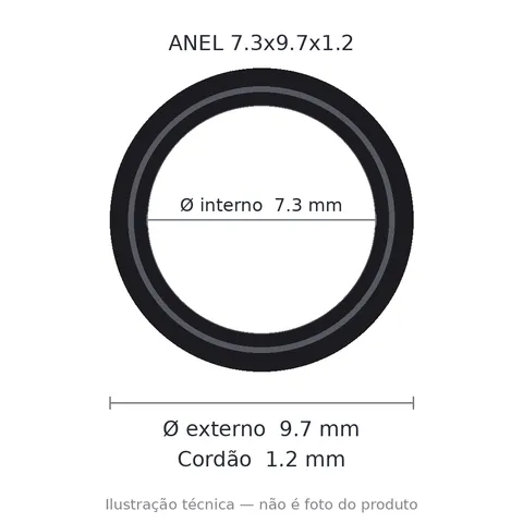 Anel 7486 7,3x9,7x1,2