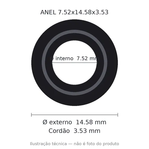 Anel 2203 7,52x14,58x3,53