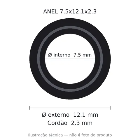Anel 7979 7,5x12,1x2,3