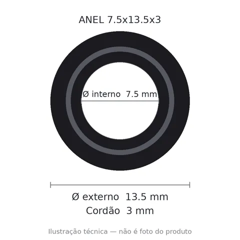 Anel 7958 7,5x13,5x3