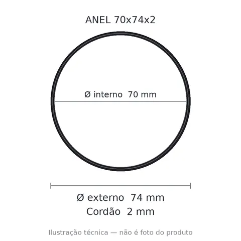 Anel 7659 70x74x2