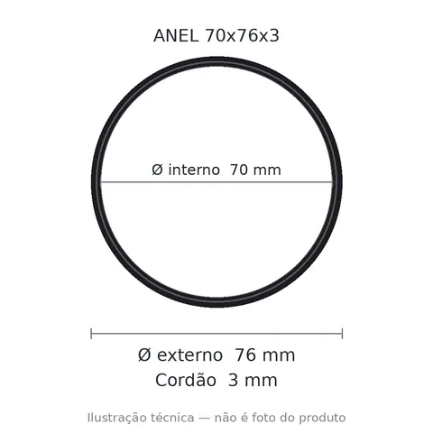 Anel 7416 70x76x3