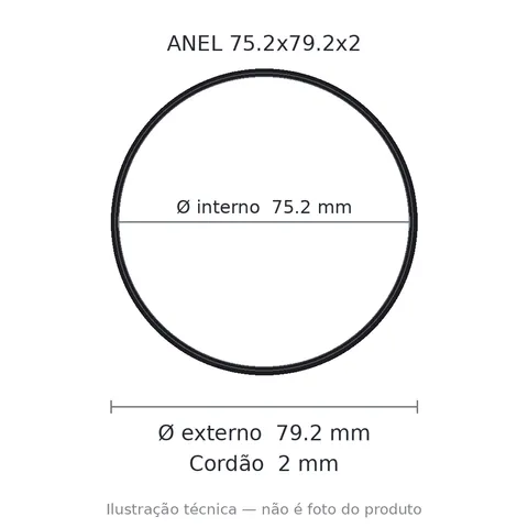 Anel 7989 75,2x79,2x2
