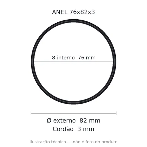 Anel 7245 76x82x3