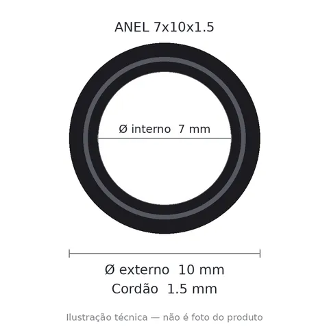 Anel 7269 7x10x1,5