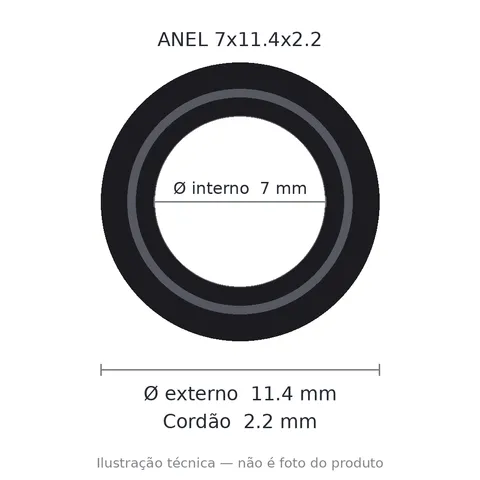Anel 7203 7x11,4x2,2