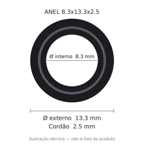 Anel 7470 8,3x13,3x2,5