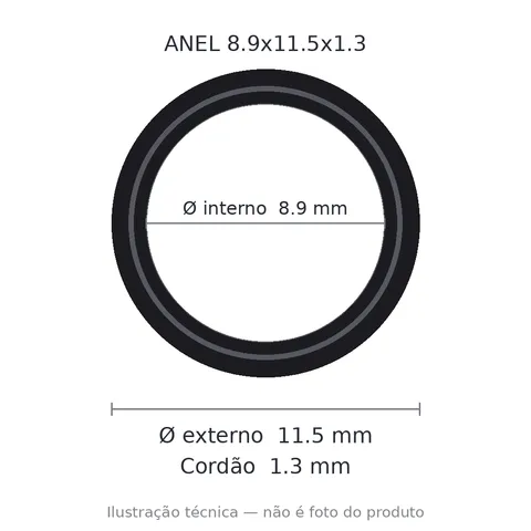 Anel 7615 8,9x11,5x1,3
