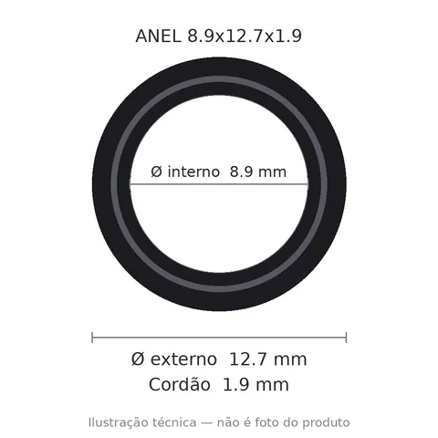 Anel 7651 8,9x12,7x1,9