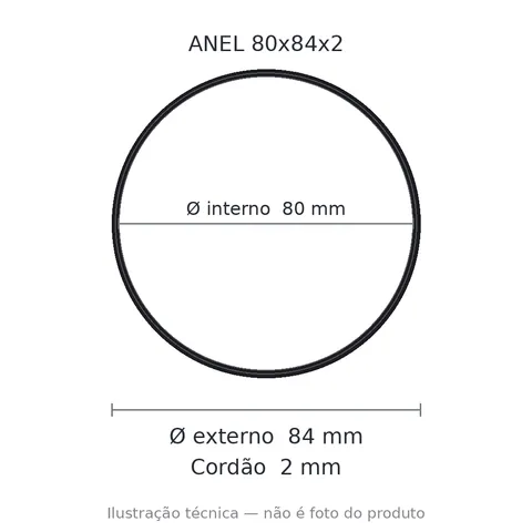 Anel 7098 80x84x2