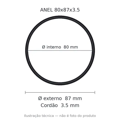 Anel 80x87x3,50