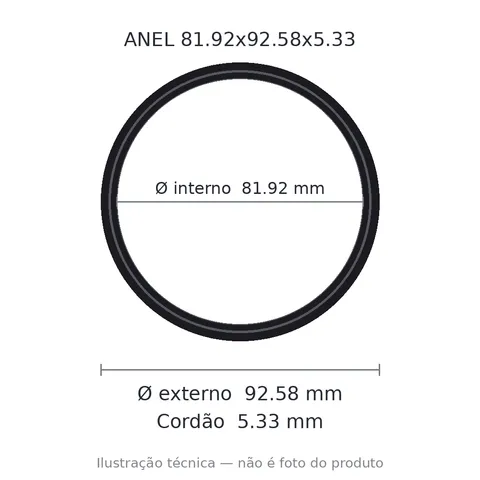 Anel 2339 81,92x92,58x5,33