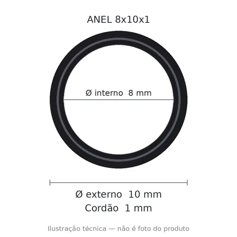 Anel 7552 8x10x1