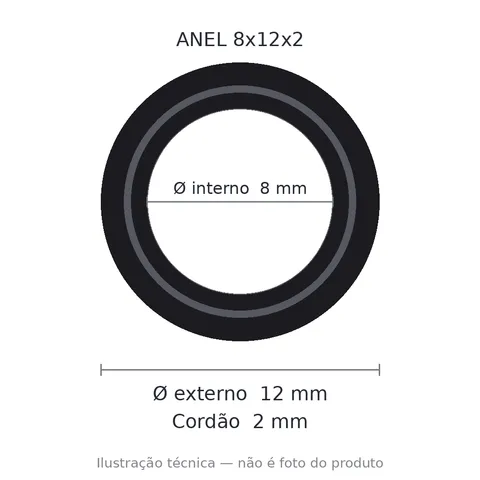 Anel 7388 8x12x2