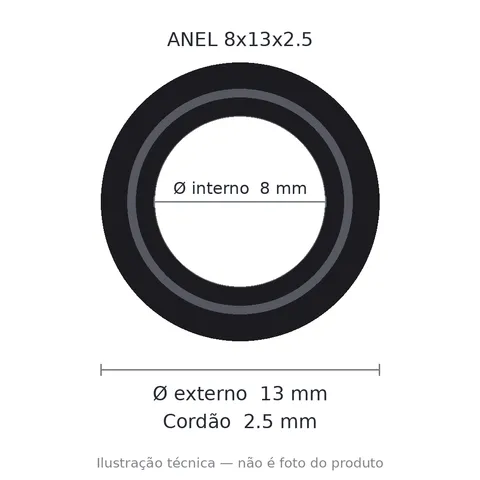Anel 7503 8x13x2,5