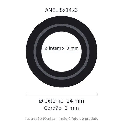 Anel 7767 8x14x3