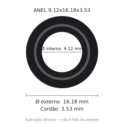 Anel 2204 9,12x16,18x3,53