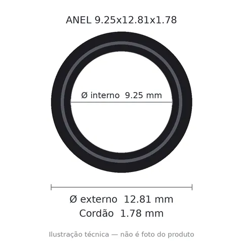 Anel 2012 9,25x12,81x1,78