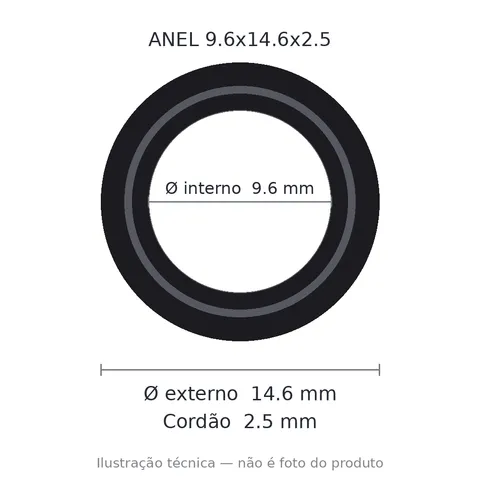 Anel 7250 9,6x14,6x2,5