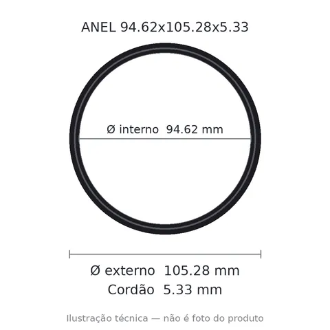 Anel 2343 94,62x105,28x5,33