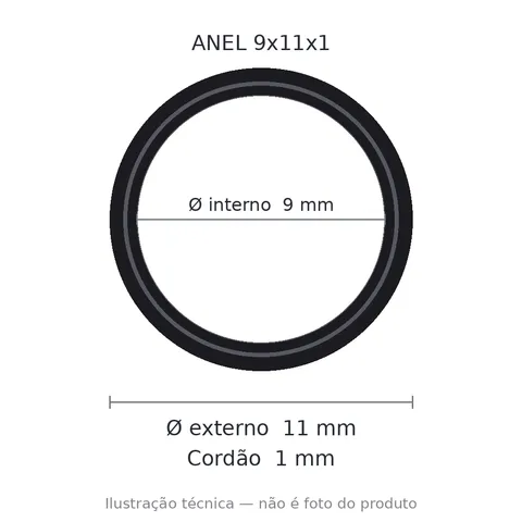 Anel 7017 9x11x1