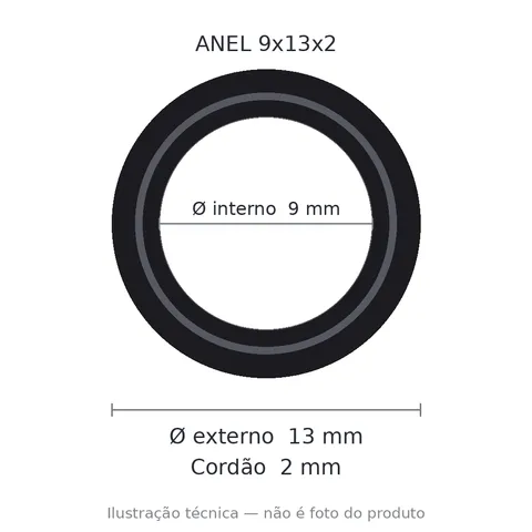 Anel 7208 9x13x2 7208 APC