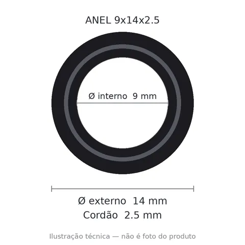 Anel 7500 9x14x2,5