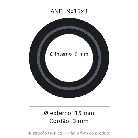 Anel 7255 9x15x3