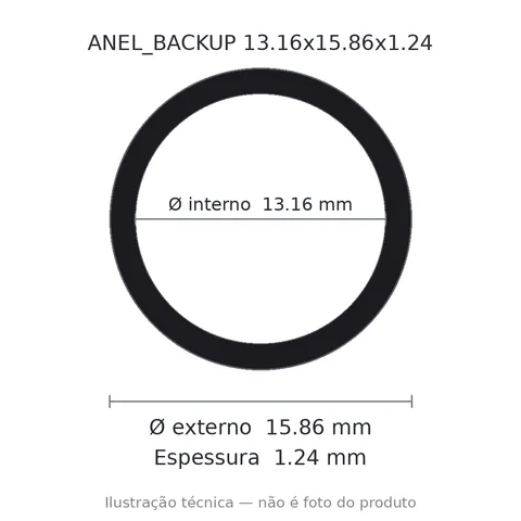 Anel Backup 13,16x15,86x1,24