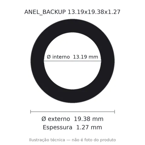 Anel Backup 13,19x19,38x1,27