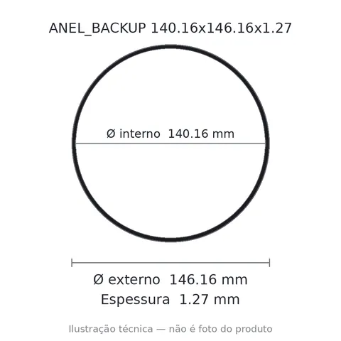 Anel Backup 140,16x146,16x1,27