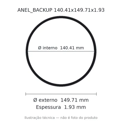 Anel Backup 140,41x149,71x1,93