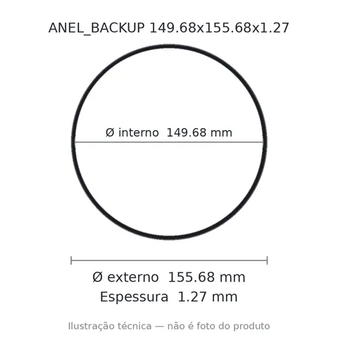 Anel Backup 149,68x155,68x1,27
