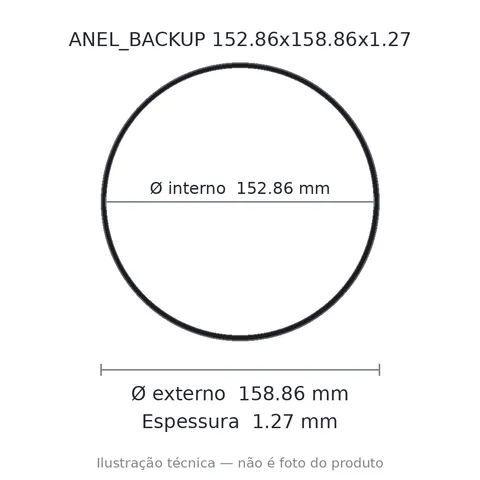 Anel Backup 152,86x158,86x1,27