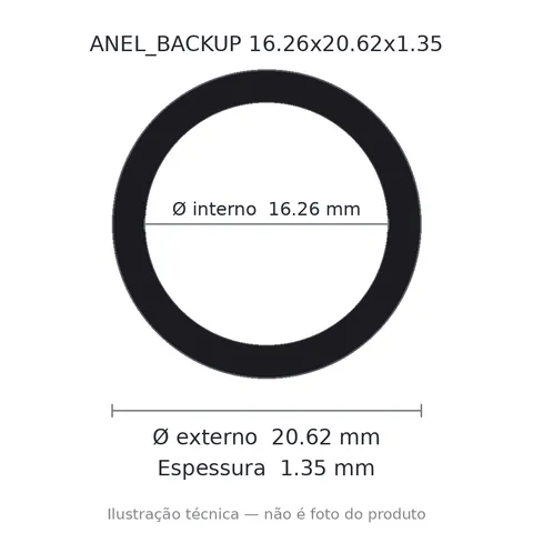 Anel Backup 16,26x20,62x1,35