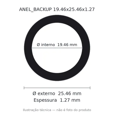 Anel Backup 19,46x25,46x1,27