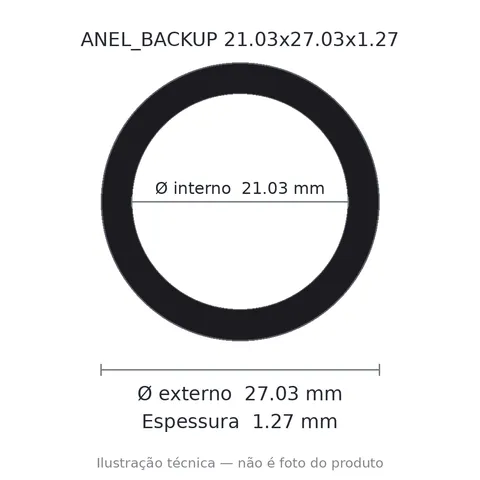 Anel Backup 21,03x27,03x1,27