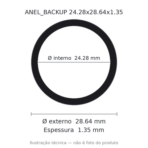 Anel Backup 24,28x28,64x1,35