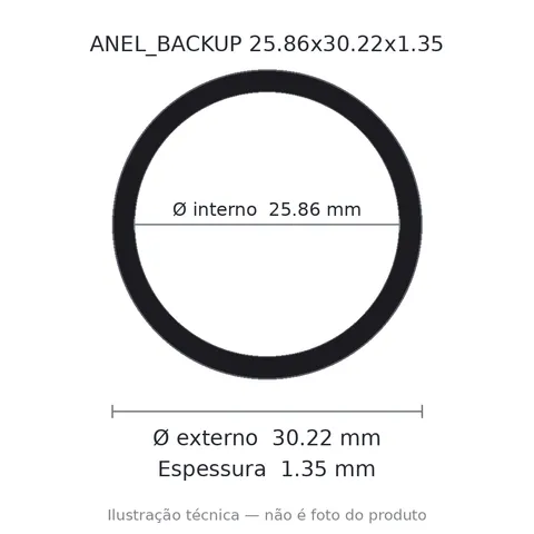 Anel Backup 25,86x30,22x1,35